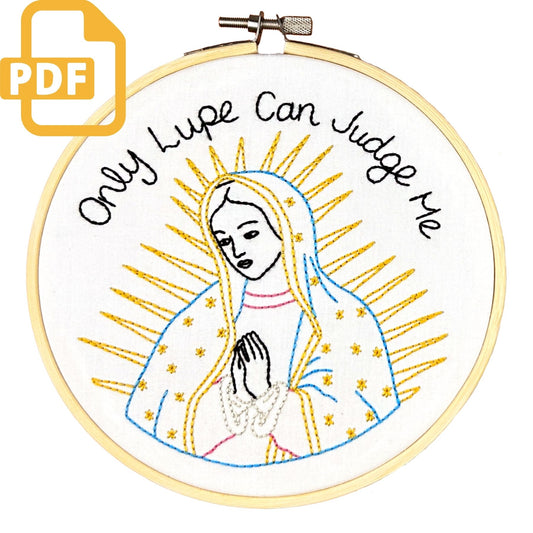 Only Lupe Beginner Digital Embroidery Pattern