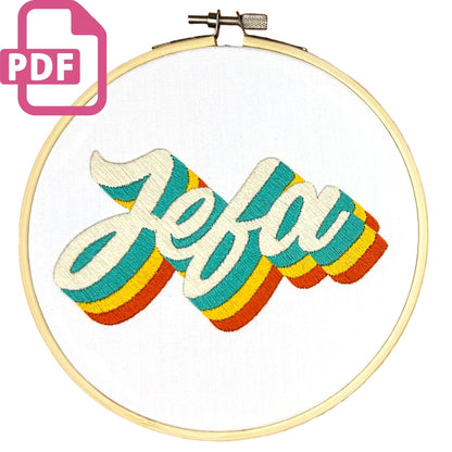 Jefa Intermediate Digital Embroidery Pattern