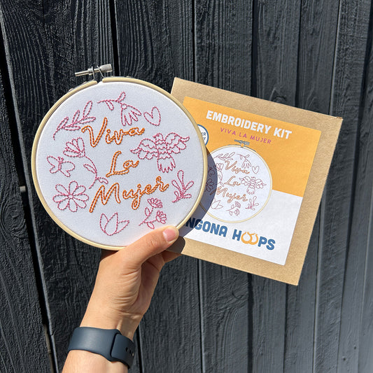 Viva La Mujer Embroidery Kit