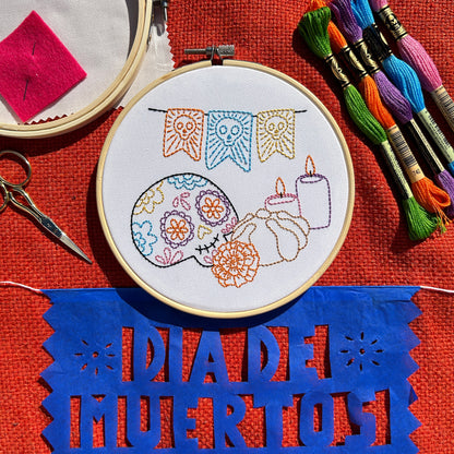 Día de Muertos Ofrenda Embroidery Kit